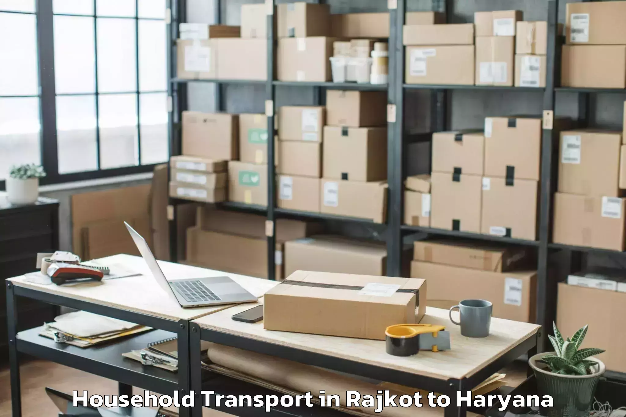 Easy Rajkot to Karnal Household Transport Booking